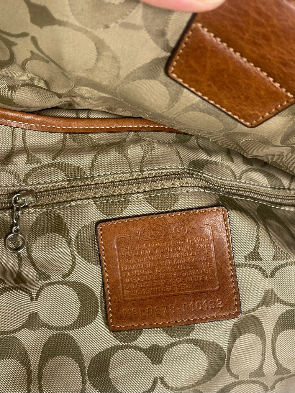 VINTAGE Coach Soho Flap Shoulder Bag British Tan Leather F10192 - Picture 8 of 13